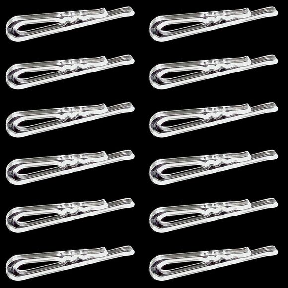 1,000 Pcs Clear Plastic Alligator Clips -  Clear 1"-7/16'' Clothes Folding Clips - Picture 1 of 11